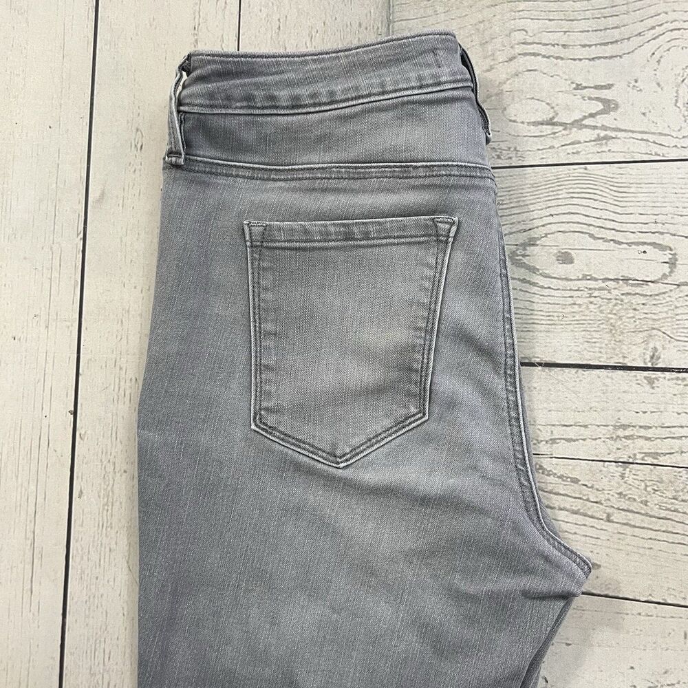 Athleta Women's Size 6 Gray Sculptek Mid-Rise Stretch Denim Skinny Jeans